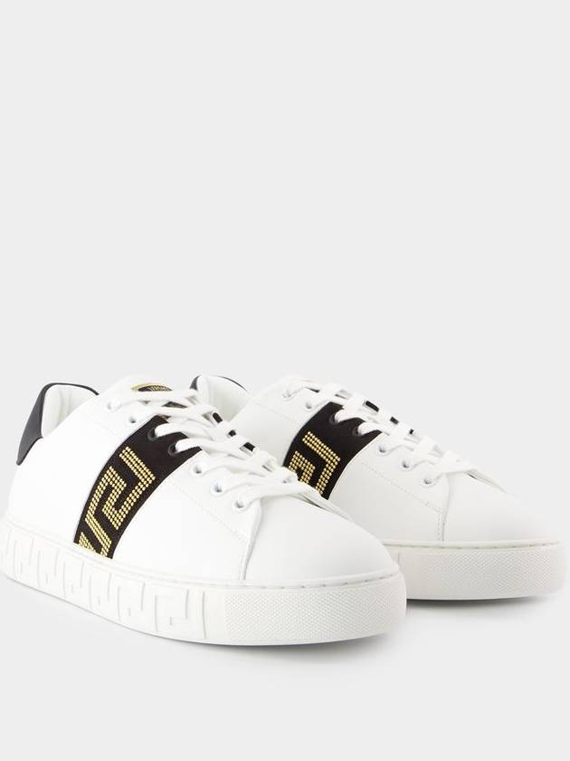 La Greca Sneakers - Versace - Canvas - Black - VERSACE - BALAAN 2