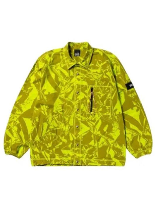 Aries Crinkle Camo Shirt Lime - ARIES - BALAAN 1