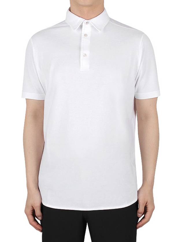 Cotton Polo Shirt White - LORO PIANA - BALAAN 2