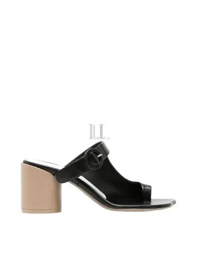 Leather Buckle Heels Mules Black - MAISON MARGIELA - BALAAN 2