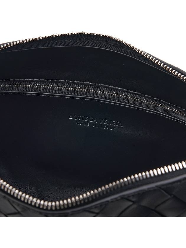 Women's Intrecciato New Nodini Cross Bag Matte Black - BOTTEGA VENETA - BALAAN 11