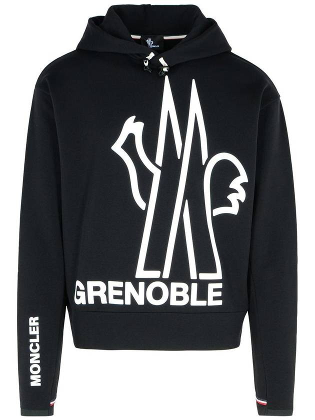 Grenoble logo hoodie black - MONCLER - BALAAN 2