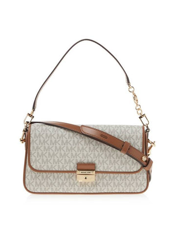 Bradshaw Small Logo Convertible Shoulder Bag White - MICHAEL KORS - BALAAN 1