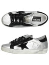 Superstar Black Tab Low Top Sneakers Silver - GOLDEN GOOSE - BALAAN 3