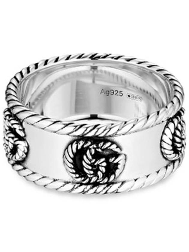 Double G Ring Silver YBC627729001 - GUCCI - BALAAN 4