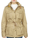 Women's Dulcie Snap Button Cuff Zip-Up Jacket Beige - PARAJUMPERS - BALAAN 3