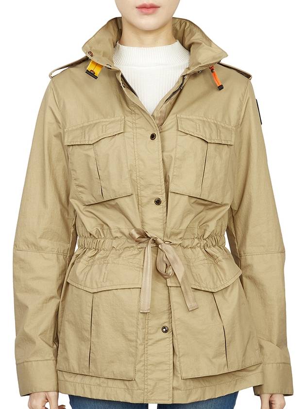 Women's Dulcie Snap Button Cuff Zip-Up Jacket Beige - PARAJUMPERS - BALAAN 3