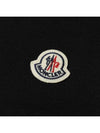 Men's Logo Patch Sweatshirt Black - MONCLER - BALAAN 6