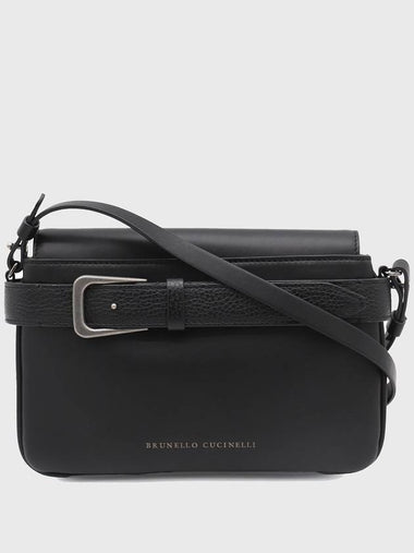 Brunello Cucinelli Black Leather Crossbody Bag - BRUNELLO CUCINELLI - BALAAN 1