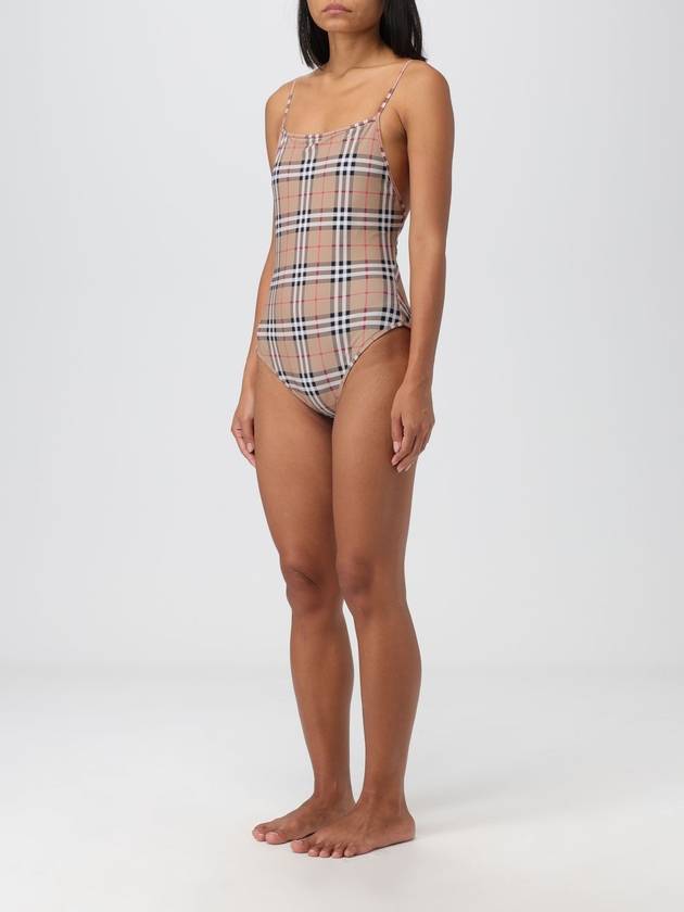 Women's Vintage Check One-Piece Swimsuit Beige - BURBERRY - BALAAN 4