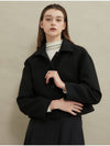 Cozy short wool coat Black - MANAVIS7 - BALAAN 3