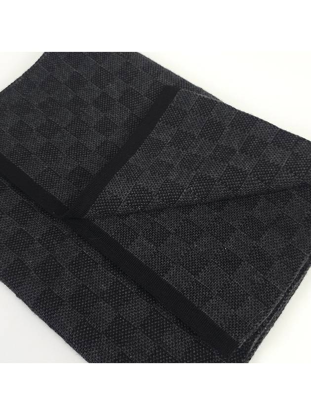 M70028 100 wool Damier logo muffler - LOUIS VUITTON - BALAAN 5