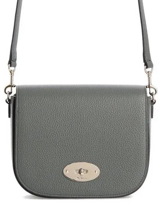 Darley Satchel Classic Grain Small Cross Bag Grey - MULBERRY - BALAAN 2