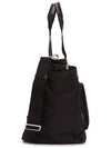 Triangle Logo Re-Nylon Baby Tote Bag Black - PRADA - BALAAN 6