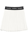 Wrinkle pleated banding skirt WHITE - TRIMERE - BALAAN 2