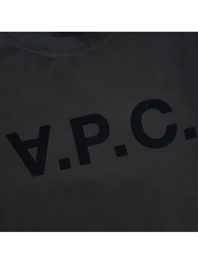 VPC Logo Organic Cotton Short Sleeve T-Shirt Black - A.P.C. - BALAAN 6