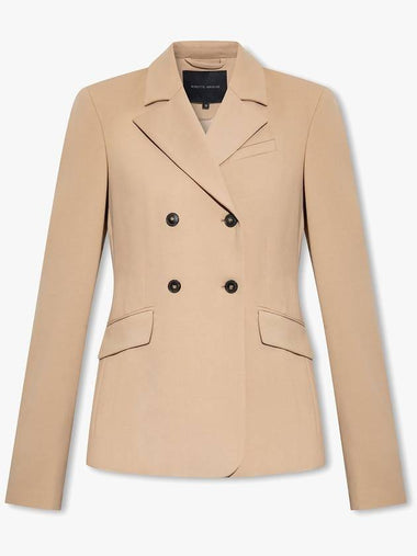 HERSKIND Double-breasted Blazer, Women's, Beige - BIRGITTE HERSKIND - BALAAN 1