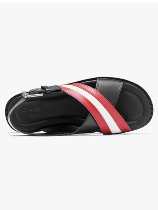 Jamilo Crossover Sandals Red Black - BALLY - BALAAN 3