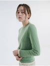 Round long sleeve tee green 0098 - VOYONN - BALAAN 6