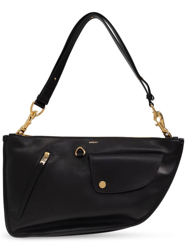 Shield Twin Leather Shoulder Bag Black - BURBERRY - BALAAN 2