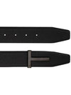 T Buckle Belt Black - TOM FORD - BALAAN 5