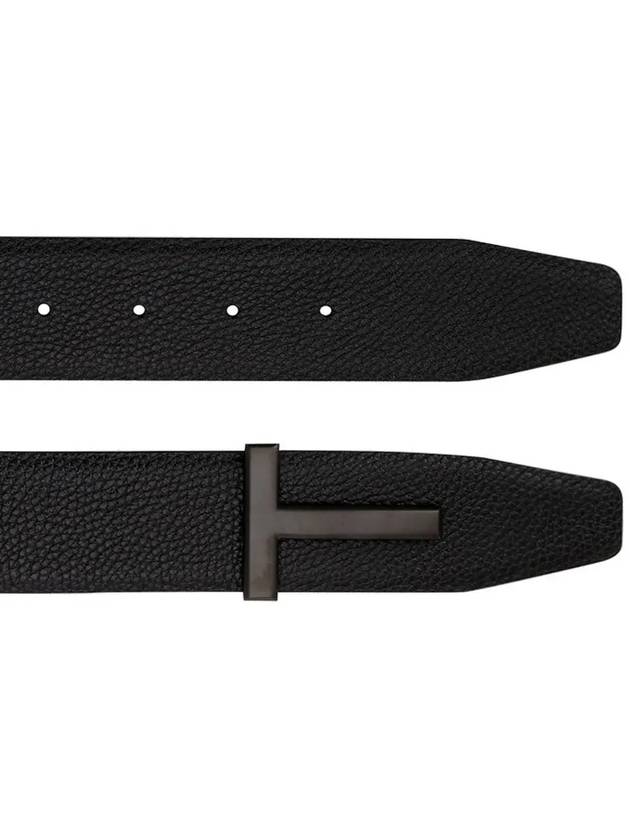 T Buckle Belt Black - TOM FORD - BALAAN 5