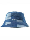 Logo Denim Bucket Hat Blue - A.P.C. - BALAAN 2