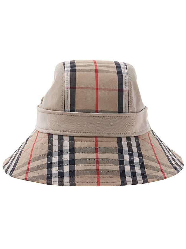 Check Pattern Bucket Hat Beige - BURBERRY - BALAAN 3