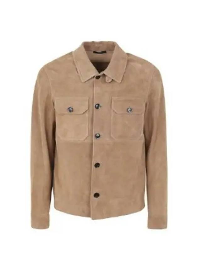 Pocket Suede Jacket Brown - TOM FORD - BALAAN 2