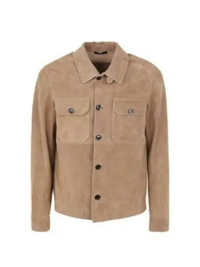 Pocket Suede Jacket Brown - TOM FORD - BALAAN 2