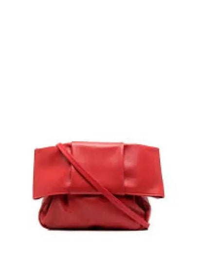 Bow Small Leather Pouch Bag Red - JIL SANDER - BALAAN 2