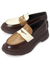 Women Twins Shoes Loafers Brown white - CAMPER - BALAAN 2