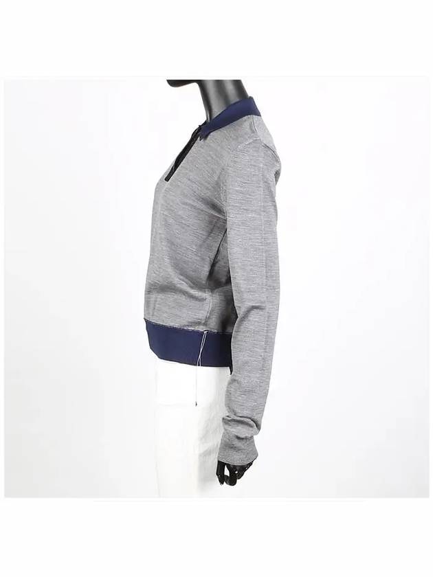 Wool Collar Knit Top Grey - MAISON MARGIELA - BALAAN 4