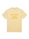 Not From Paris Madame Short Sleeve T-Shirt Light Yellow - DROLE DE MONSIEUR - BALAAN 3