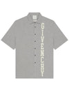 College Cotton Short Sleeve Shirt Grey - GIVENCHY - BALAAN 2