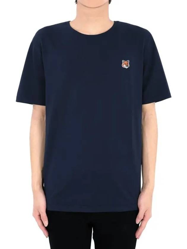 Fox Head Patch Classic Short Sleeve T-Shirt Ink Blue - MAISON KITSUNE - BALAAN 2