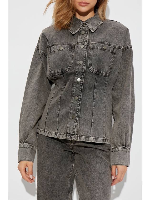 Gestuz Denim Shirt Brendagz, Women's, Grey - GESTUZ - BALAAN 3