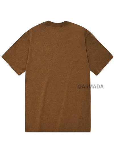 K87 Workwear Pocket Short Sleeve T Shirt Oiled Walnut Heather - CARHARTT - BALAAN 2