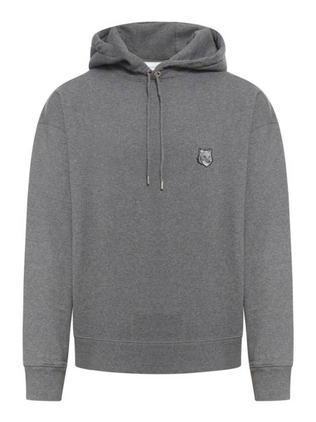 Bold Fox Head Patch Oversize Hoodie Grey - MAISON KITSUNE - BALAAN 1