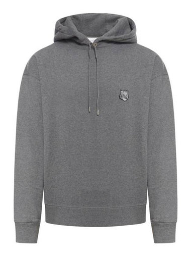 Bold Fox Head Patch Oversize Hoodie Grey - MAISON KITSUNE - BALAAN 1