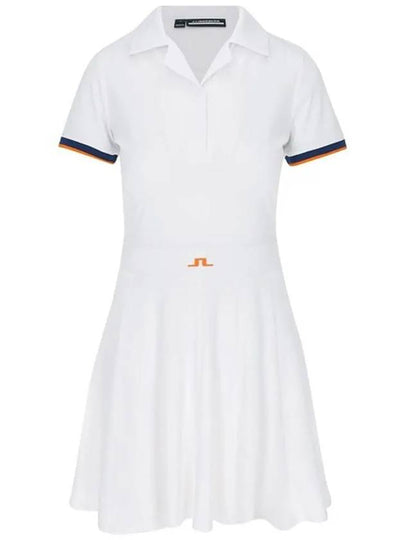 Women's Dagmar Short Dress White - J.LINDEBERG - BALAAN 2