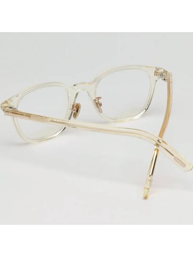 Blue light blocking glasses frame TF5858DB 039 transparent horn rim Asian fit eye protection - TOM FORD - BALAAN 4