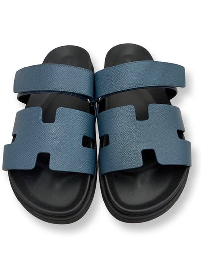 Chypre Men's Sandals Dark Blue Apsong - HERMES - BALAAN 2