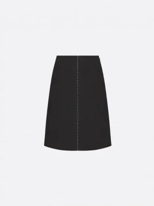 Embroidered Skirt 451J86X1162 X9000 - DIOR - BALAAN 1