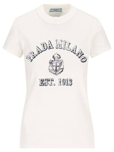 Prada T-shirts and Polos White - PRADA - BALAAN 1