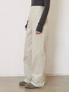 Cation Cotton Curved Wide Pants Kaka Beige - JUN BY JUN K - BALAAN 3