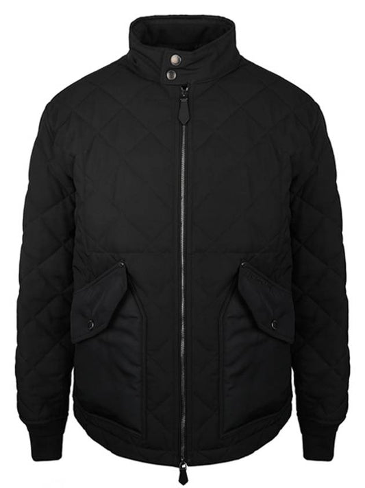 Diamond Quilted Thermoregulated Jacket Black - BURBERRY - BALAAN 2