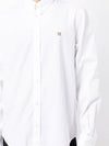 Small Fox Head Patch Classic Long Slevee Shirt White - MAISON KITSUNE - BALAAN 5