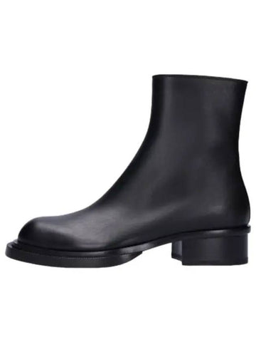 Cuban stacked ankle boots black - ALEXANDER MCQUEEN - BALAAN 1