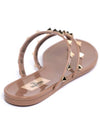 Women's Rockstud Flip Flops Pink Beige - VALENTINO - BALAAN 4